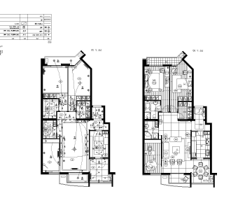 北京朗琴园10号楼C样板房施工图CAD下载、CAD施工图下载