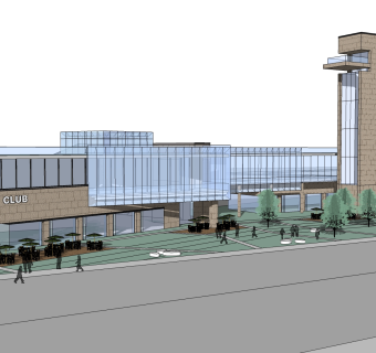 中式建筑会所模型，sketchup模型免费下载