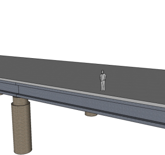 现代公路桥草图大师模型，公路桥su模型下载