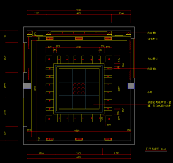 大观园家常菜餐厅装修施工图，家常菜餐厅CAD布置图下载