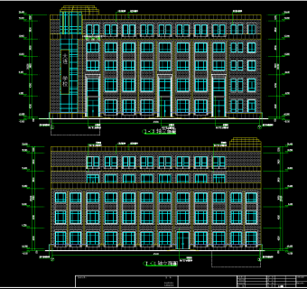 特殊学校综合楼建筑施工图，综合楼CAD施工图纸下载