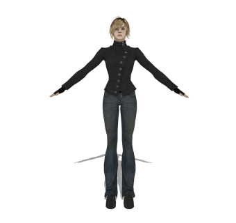 女人草图大师模型下载，人物sketchup模型