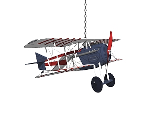 现代儿童飞机玩具su模型，玩具草图大师模型下载