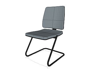 现代休闲办公椅草图大师模型，办公椅sketchup模型，办公椅su素材下载