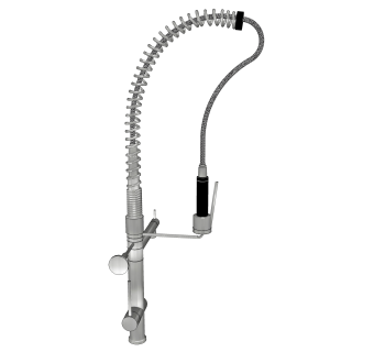 水龙头草图大师模型，水龙头SU模型下载