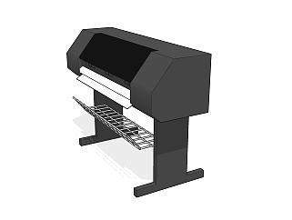  现代打印机草图大师模型，打印机sketchup 模型下载