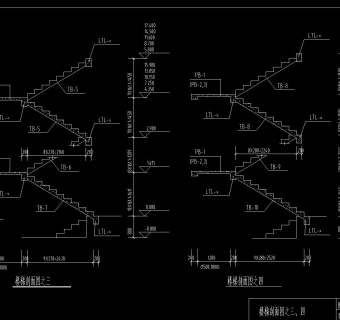 某设计院编制板式楼梯通用节点详图，楼梯节点设计图纸下载