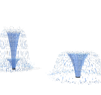 喷泉，涌泉草图大师模型，喷泉sketchup模型下载