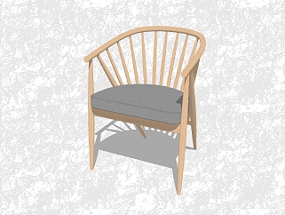 现代创意小座椅su模型，背<em>靠</em>椅草图大师模型下载