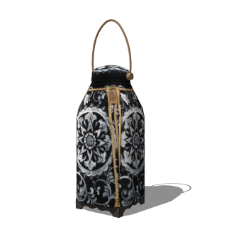 陶瓷暖炉摆件草图大师模型,现代装饰品su模型下载