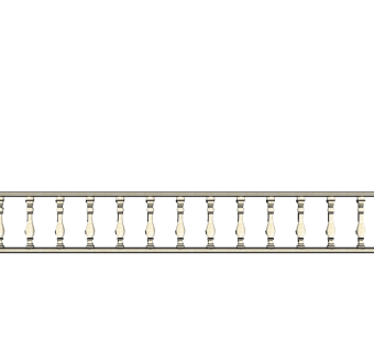 欧式阳台栏杆su模型下载、阳台栏杆草图大师模型下载