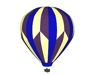 现代<em>热</em>气球草图大师模型，<em>热</em>气球SKP模型下载