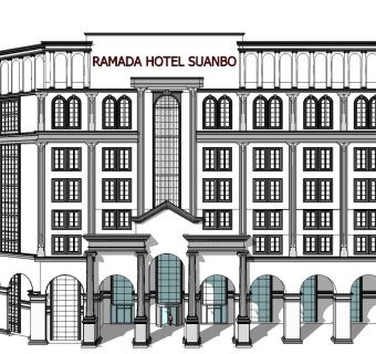 酒店草图大师模型下载、酒店su模型下载