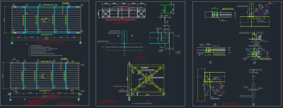 全套钢结构详图CAD素材，钢结构CAD节点大样图纸下载