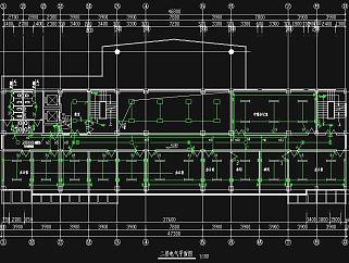 现代办公楼电气CAD施工图，现代办公楼电气CAD图纸下载