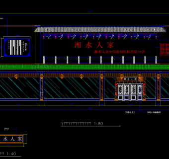 餐厅室内设计CAD施工图，餐厅CAD布置图