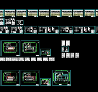 工业厂房电气图纸施工图CAD图纸