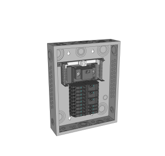 现代配电盘草图大师模型，配电盘sketchup模型下载