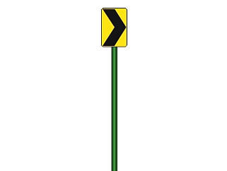 现代向右行使道路<em>交通</em>标志牌su模型下载、向右行使道路...
