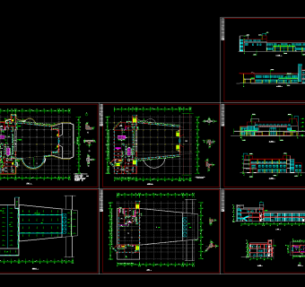 食堂平面布置设计图，食堂平面CAD施工图纸下载