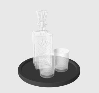  现代酒杯草图大师模型，酒杯sketchup模型下载