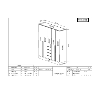 衣柜cad三维图纸dwg文件分享