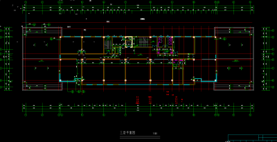 综合办公楼建筑施工图，办公楼CAD建筑图纸下载