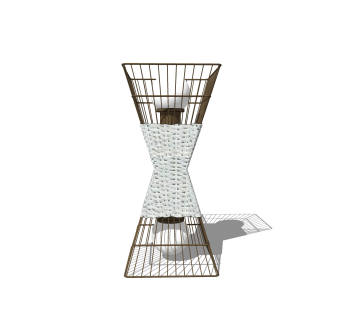 现代时尚落地灯草图大师模型，落地灯su模型免费下载