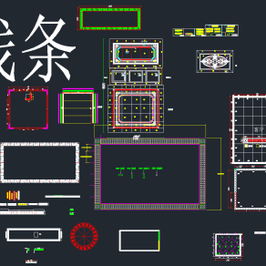 最新水刀拼花素材大全CAD素材，水刀拼花CAD施工图纸下载