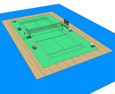 体育馆草图大师模型，体育馆SU模型下载
