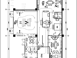 美迪克家具展厅混搭风格CAD施工图，CAD建筑图纸免费下载