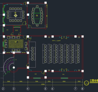 南京某时尚主题酒店室内装修图，酒店CAD施工图纸下载