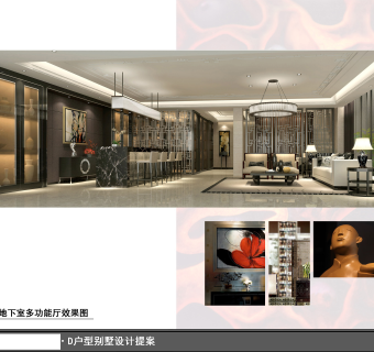 别墅室内家装施工图，别墅装饰CAD施工图纸下载