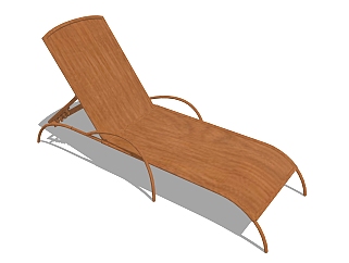 <em>现代躺椅</em>草图大师模型，椅子sketchup模型下载