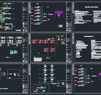 小区监控系统原理图，监控系统原理CAD施工图纸下载