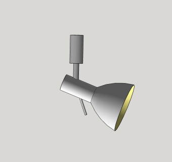 现代筒灯射灯草图大师模型，筒灯射灯sketchup模型下载
