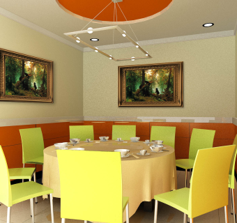 主题火锅室内装修图CAD施工图，火锅店CAD施工图纸下载