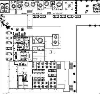 4S店服务中心餐厅设计施工图案例