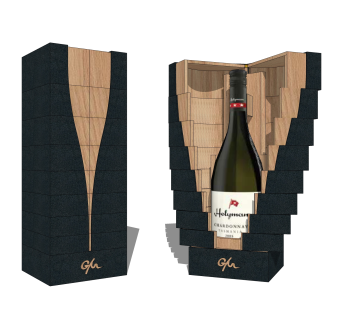 现代酒箱草图大师模型，酒箱sketchup模型下载