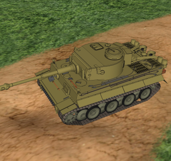 德国六号Tiger虎式重型坦克su模型，坦克草图大师模型下载