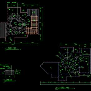 屋顶花园施工图，屋顶花园cad设计图纸下载