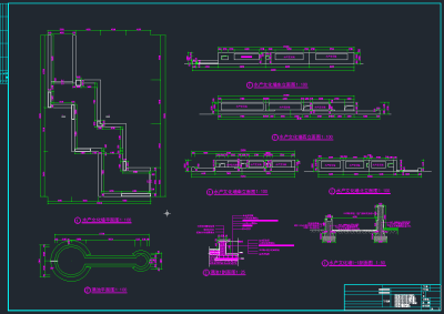 某公园景观设计施工图,cad建筑图纸免费下载