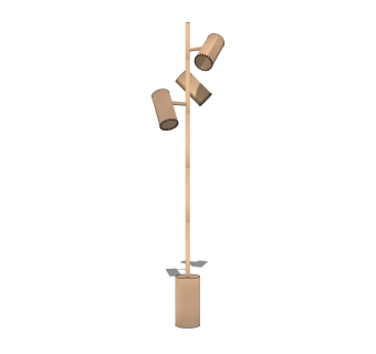 现代创意吊灯落地灯草图大师模型，创意吊灯落地灯sketchup模型免费下载