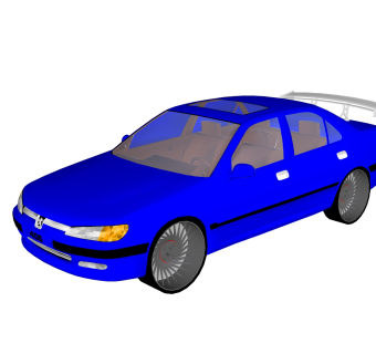 现代汽车免费su模型，现代汽车sketchup模型下载，汽车su素材