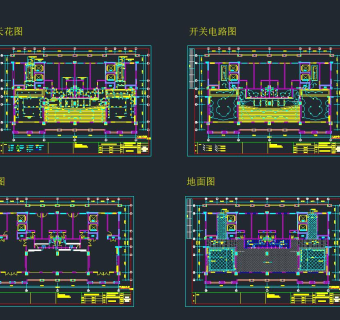 健身会所全套CAD施工图，CAD建筑平面图