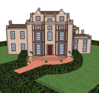 中亚式别墅su模型下载、中亚式别墅草图大师模型下载