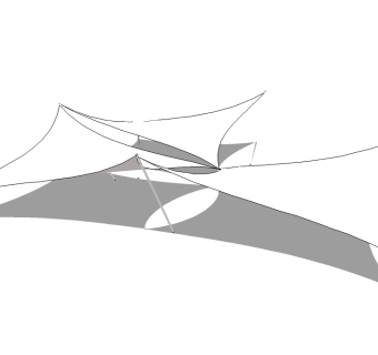 现代张拉膜su模型下载、张拉膜草图大师模型下载