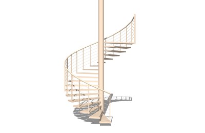 现代钢结构螺旋楼梯草图大师模型，钢结构螺旋楼梯sketchup模型免费下载