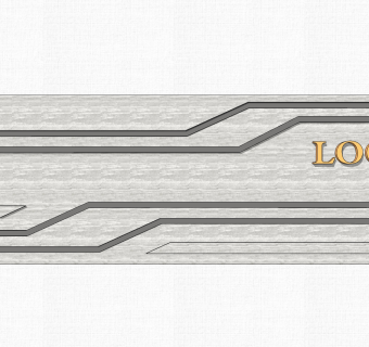 现代造型景墙草图大师模型，景墙sketchup模型免费下载