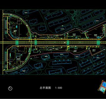 现代风格商业街建筑施工图，商业街CAD施工图纸下载